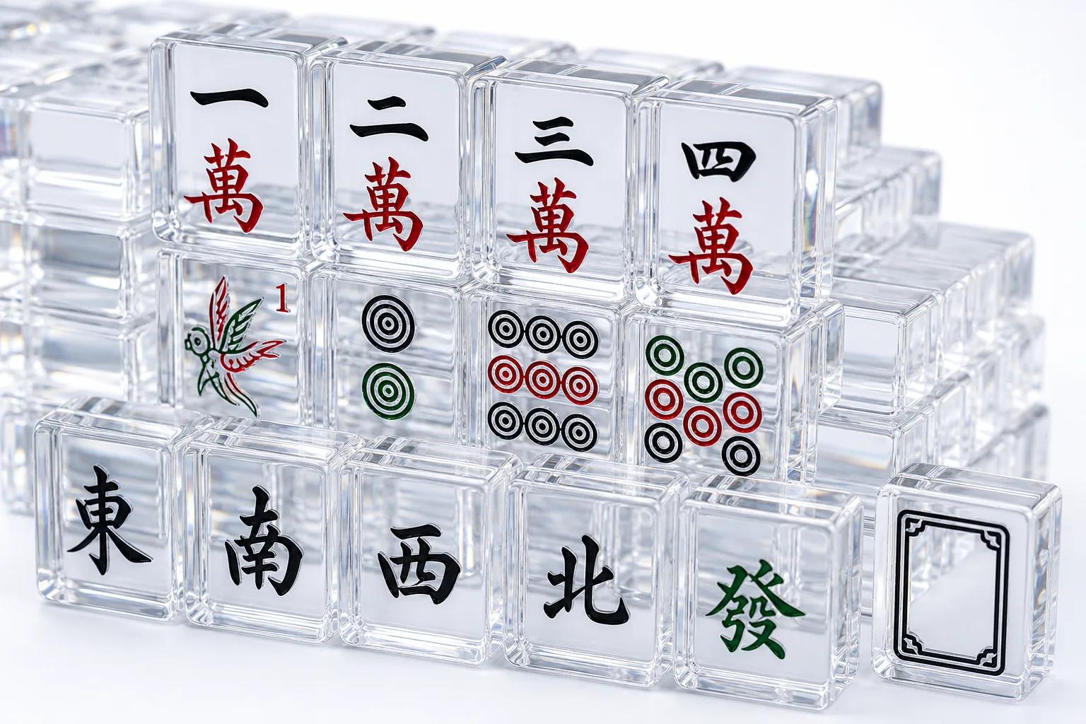 Acrylic Mahjong Tile Sets