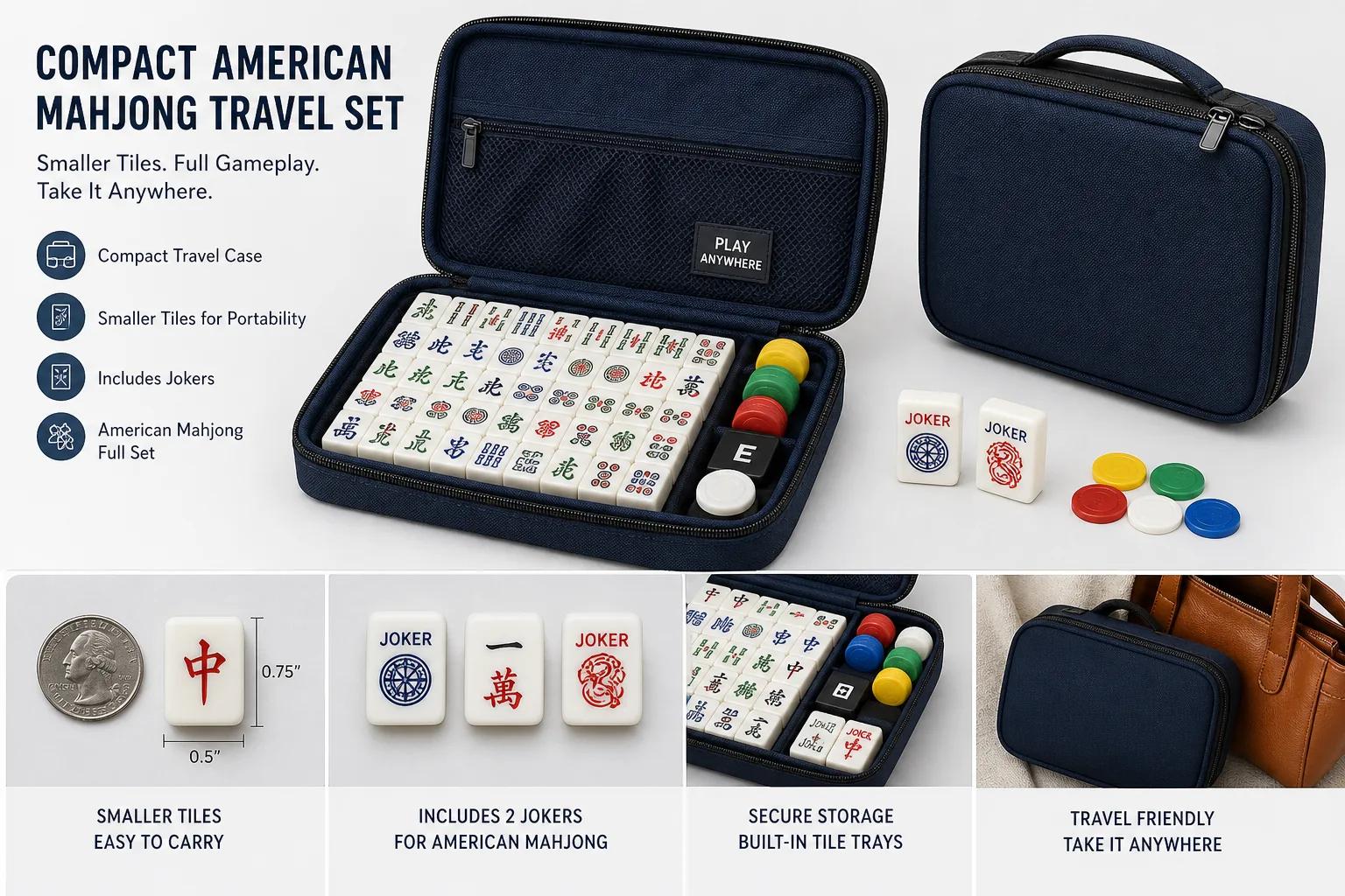 American Mahjong Travel Set